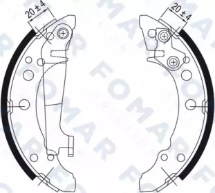 Комлект тормозных накладок FOMAR Friction FO 0343